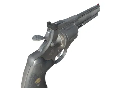 04-357 magnum-gun model 3d game ready model Low-poly 3D model Low-poly 3D model