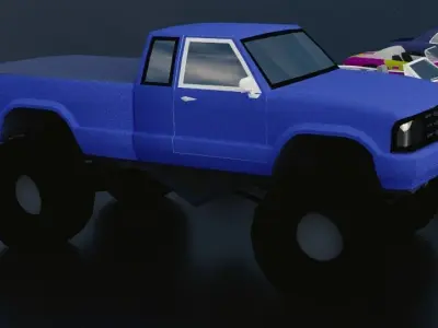 Low poly cars pack Low-poly 3D model