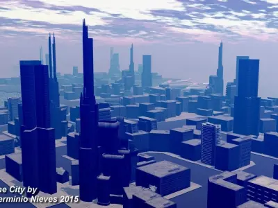 Models city of hamilton Free low-poly 3D model