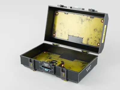 CRATE Low-poly 3D model