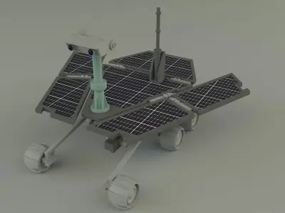 Planetary exploration vehicle 3D model