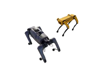 Robot dog 3D model 6