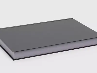 5 Blank Books - Realistic Hardcover Publications Set 3D model