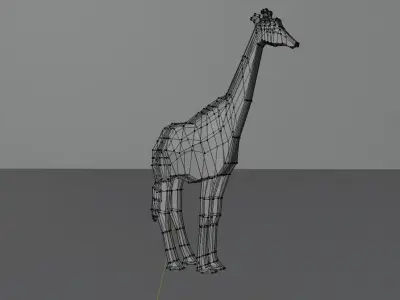 Giraffe Low Poly Low-poly 3D model