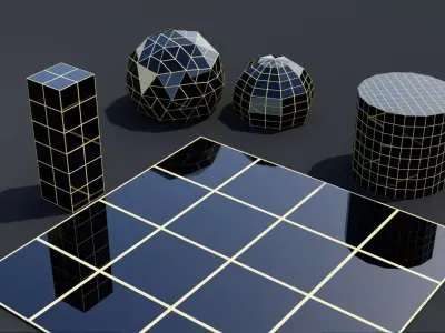 E10s XWireframe Free 3D model