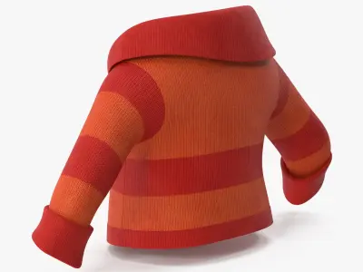 Cartoon Sweater Red 3D model