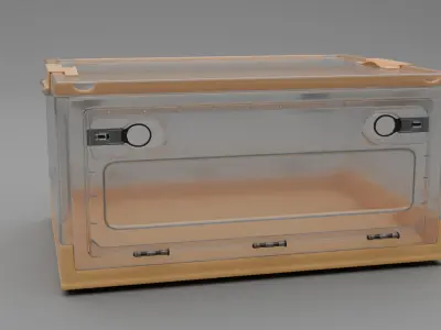 Storage Box Low-poly 3D model 3