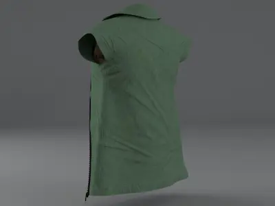 Clothing Set 4 camouflage dress on mannequin Low-poly 3D model