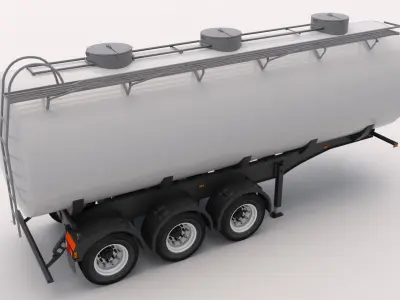 Tank Trailer 3D model