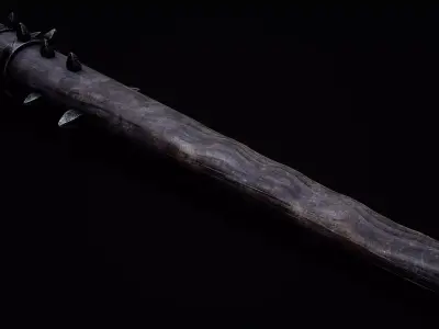 War Club Low-poly 3D model