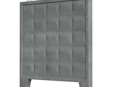 Concrete Wall 3D model