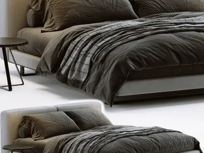 Alivar Echo Bed 3D model purchase