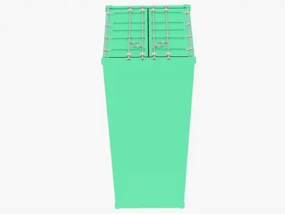 Cargo Container Low-poly 3D model from CGTrader