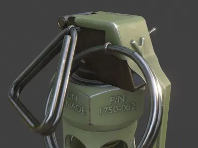 Flashbang  Low-poly 3D model