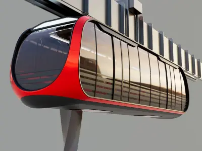 Autonomous Monorail 3D model