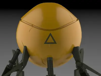 War robot  Low-poly 3D model purchase