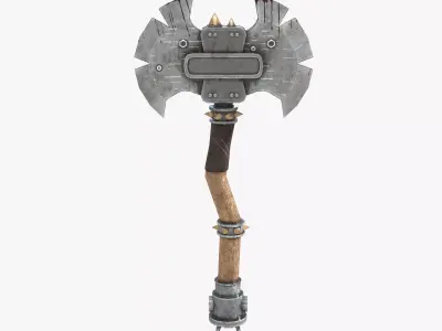Troll  Axe Low-poly 3D model