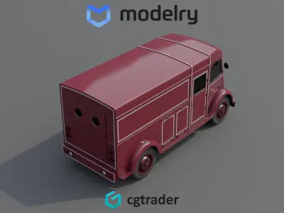 Delivery Van 3D model purchase