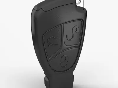 Premium Luxury Car Key Fob Ultra Detailed Scan Model 3D model