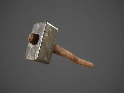 Hammer  Low-poly 3D model