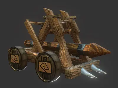 Battering Ram  Low-poly 3D model
