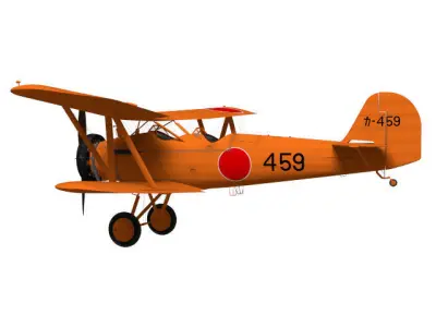 Kawanishi K5Y Willow 3D model