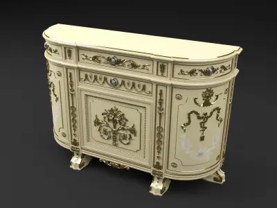 Classic Cabinet 3D model buy