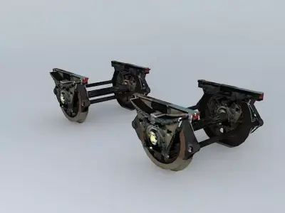SPARE SPOKED BOGIES For Wagons Free 3D model