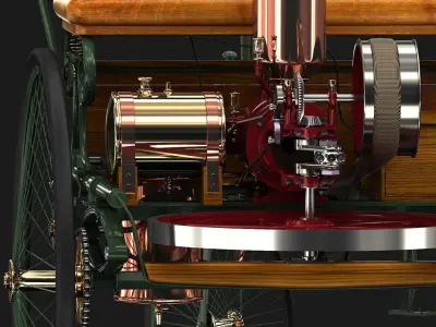 Benz Motorwagen 1888 3D model