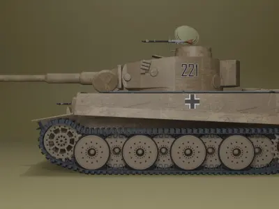 TIGER MK1 TANK 3D model