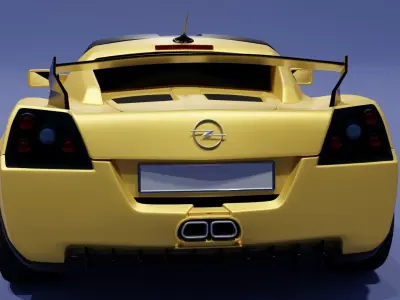 Opel Speedster racing car Free low-poly 3D model