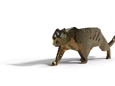 panther layered 3D model