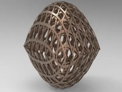 Dystopian Alien Sphere 3D model