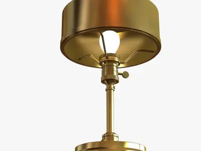 Thomas O Brien Henley Table Lamp in Hand-Rubbed Antique Brass by 3D model