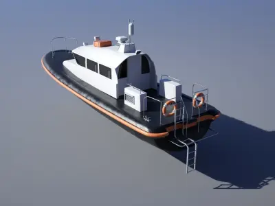 Pilot Boat 3D model buy