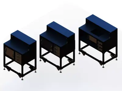 T-Slot Profile Workstations for MOD800W  MOD900W  MOD1000W 3D model