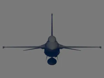 F-16A Block 15 ADF Fighting Falcon 3D model