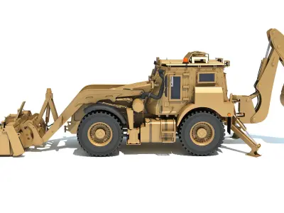 Military Excavator 3D model