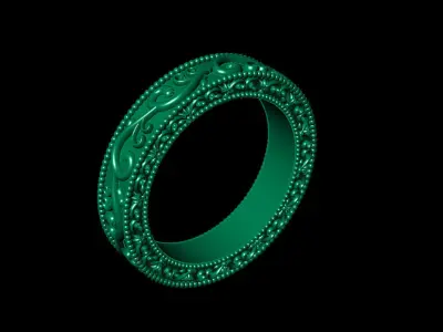 Antique dainty ring 3d print model 3D print model