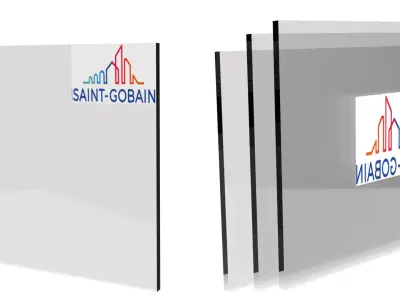 Saint-Gobain Company Pure Industrial Glass Low-poly 3D model