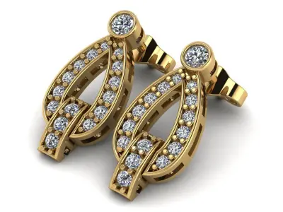 Earrings 3D print model