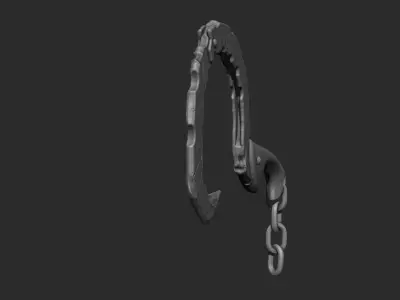 Hook Zbrush HighPoly 3D model 3D model