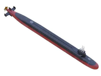  USS Tennessee SSBN-734 3D model
