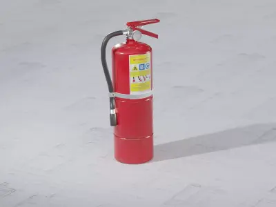 Fire Extinguisher Low-poly 3D model order
