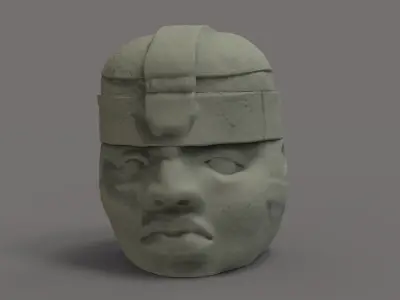 Olmeca Head 3D print model