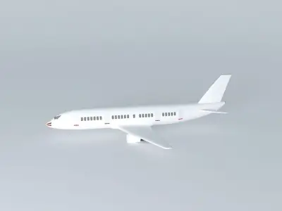 Medium-Range Aircraft Free 3D model