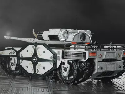 Tank Viking Low-poly 3D model