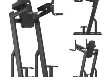 DHZ Fitness E-7047 Vertical Kness Up-Dip 3D model