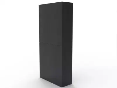 Tall Cabinet Low-poly 3D model