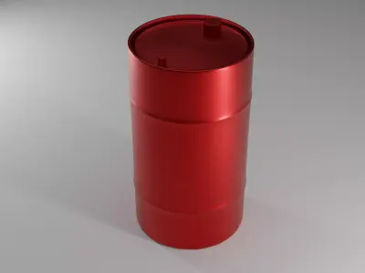 barrel cylinder Low-poly 3D model
